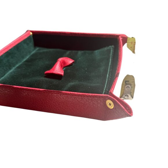 Vintage Gucci Leather & Velvet Valet Tray 70s, or 80s Authentic - Picture 5 of 11